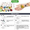 96 PCS Bug Temporary Tattoos Themed Summer Spring Birthday Party Decorations Favors Supplies Decor Lady Bugs Caterpillar Insect Tattoo Stickers for Kids Toddlers Cute Gifts School Prizes