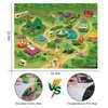 TEMI Dinosaur Truck Toy for Kids 3-5 Years, Triceratops Transport Car Carrier with 8 Dino Figures, Activity Play Mat, Dino Eggs and Trees, Capture Jurassic Dinosaurs Play Set for Boys and Girls
