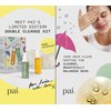 Pai Skincare London | DOUBLE CLEANSE - FROM LONDON WITH LOVE Beauty Gift Set. Organic Face Wash, Makeup Remover & Headband, Suitable for Sensitive Skin & All Skin Types. Made In London.