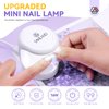 Saviland Mini Nail Lamp, Quick-Dry Gel Nail Lamp 16W, Portable U V Light for Easy and Fast Nail Extension, U V LED Curing Lamp for Manicure Starters DIY Nail Art