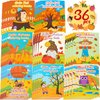 90shine 36PCS Fall Coloring Books for Kids, Thanksgiving Party Favors in Bulk Goodie Bag Stuffers Ages 2-4 3-5 4-8