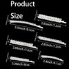 12 Pieces Rhinestone Bridal Hair Clip, Alloy Rhinestone Wedding Hair Pins Crystal Hair Clips, Jewelry Barrette Elegant Hair Accessories for Brides Bridesmaids Flower Girls(Sliver)