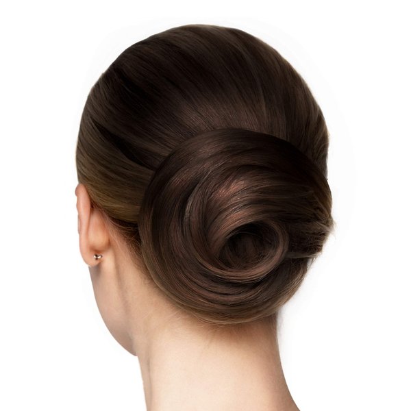 Perfect Bun Maker for Hair,Fake Hair Buns, Hair Bun Donut Mesh with Real Hair Extension, Easy Hair Bun Maker, Human Hair Bun Extensions with Short and Thin Hair,Bun Hair Pieces(Human Hair, Dark Brown)