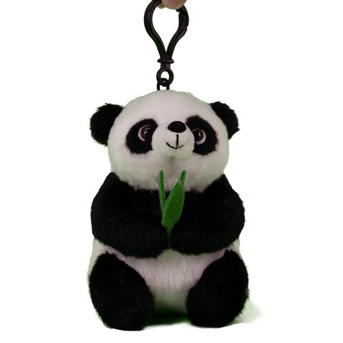 YOHAKI Cute Panda Plush Keychain 5" Kawaii Stuffed Animal Keychain Panda Bear Stuff Animals Toys for Teens Kids Boys Girls Panda Party Decorations Backpack Pendants