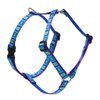 LupinePet Originals 1/2" Sea Glass 9-14" Adjustable Roman Dog Harness for Extra Small Dogs