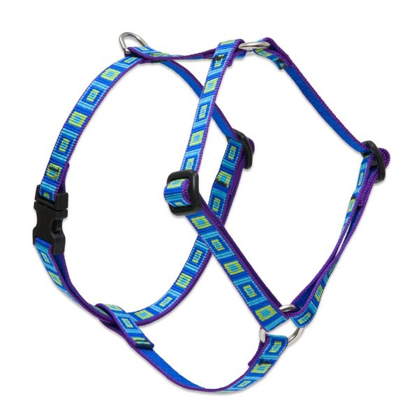LupinePet Originals 1/2" Sea Glass 9-14" Adjustable Roman Dog Harness for Extra Small Dogs