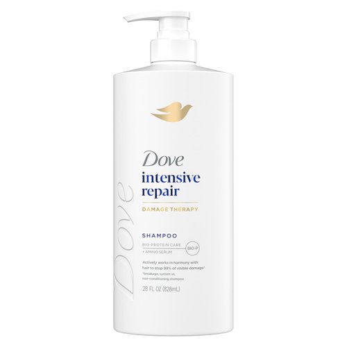 Dove Shampoo Intensive Repair for Damaged Hair with Bio-Protein Care Technology and Amino Serum 28 Fl Oz