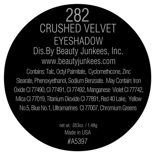 Crushed Velvet Purple Matte Pearl Eyeshadow - Highly Pigmented Professional Makeup Eye Shadow Single Pan, Wet or Dry Magnetic Refill, Paraben Gluten Free Make Up, Cruelty Free Cosmetics [26mm]