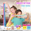 Ice Cream Slime Kit Toys,DIY Educational Slime Making Kit for Girls,Soft & Non-Sticky Sludge Stress Relief Toy for Kids Party Favors,Classroom Reward,Goodie Bag Stuffers,Birthday Present