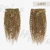 Hyssiet 16 Inch Curly Human Hair Clip in Extensions 7pcs with 16 Clips Healthy Wavy Clip Hair Extensions Real Human Hair 120g Light Brown Highlighted Bleach Blonde Soft Thick Curly Hair Extensions