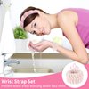 moniko Spa Headband for Washing Face,Makeup Headbands for Women,Wrist Strap Set Prevent Liquid Overflow,Face Wash Headband,Makeup Headband for Skincare,Makeup Removal,Hair Accessories(4 Pack)