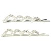 Caravan Mountains And Valleys Created With Crystal Rhinestone In This Bobby Pin Pair