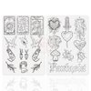 TgoBeauty White/Pink Tiny Tattoo Deluxe Practice Skins Silicone Double Sided Design Fine Line Tattoo Practice Pad for Male and Female (Type D-White Pad-1pc)