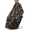 Suobstales Mushroom Leaf Print Waterproof Hair Salon Cape Professional Barber Cape with Adjustable Snap Closure Hair Cutting Cape for Adults Water Resistant Hairdressing Cape 56.7" x 66.9"