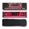 Digital Level and Protractor - 10 Inch IP54 Protected Electronic Bubble Inclinometer with Large LED Display and Magnetized V-Groove Base
