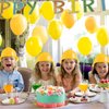 Sumind 48 Packs Party Construction Hats Kids Worker Soft Plastic Hat Age for 3 4 5 6 7 8 Kids Dress up Birthday Supplies(Yellow)
