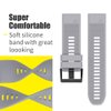 ANCOOL for Fenix 5/Fenix 6/Fenix 7 Band 22mm Silicone Watch Band for Fenix 5 Plus/Fenix 6 Pro/Fenix 7 Pro/Forerunner 935(Grey)