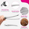 30 Pack Metal Hair Clips, 3.54 Inch Metal Duckbill Hair Clips No Crease Hair Clips for Women Hair Styling