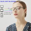 YTDBNS Reading Blue Light Blocking Glasses - 2 Pack Computer Readers Men Women Spring Hinge Black/Brown (black&brown, 1.5)