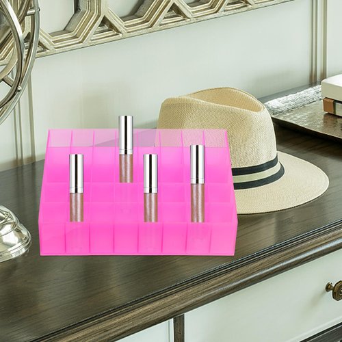 Cabilock 40 Box Lipstick Holder Case Lip Gloss Holder Jewelry Storage Case Cosmetic Display Cases Beauty Organizer 4 Rows Lipstick Holder Lipstick Display Stand Makeup Lipstick Tube