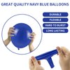 Navy Blue Balloons Latex Balloon 5 10 12 18inch Different Sizes 103pcs Matte Night Blue Dark Blue Balloon Kit for Kids Birthday Party Decoration Under Sea Baby Shower Wedding Jungle Safari