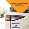 Magnet Me Up I Stand with Israel Israeli Flag Magnet Decal, 4x6 Inches, Blue and White, Heavy Duty Automotive Magnet for Car, Truck, SUV, or Any Other Magnetic Surface