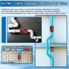 1 1/2" UPVC Full Flow Ball Valve Double True Union Ball Valve with Full Port Socket Slip Water Shut-Off Valve, EPDM o-Rings, And Reversible PTFE Seats for Swimming Pool, Irrigation(1, 1 1/2")