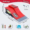 BROKIG 2024 Deck Finger Skateboard Park for Kids,DIY Mini Fingerboard Skatepark Training Finger Boards Toys Ramp Set Kit Boys Gift (HB-001)