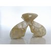 Shimmering marbled vanilla blonde white arc hair claw clip