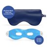 ASUTRA Silk Eye Pillow for Sleep, Navy | Filled w/Lavender & Flax Seeds | Weighted | Meditation & Light Blocking Blindfold