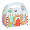 24 Pack Gingerbread Treat Boxes for Christmas Party Decorations, Favors, Cookies, Goodies (6.2 x 3.3 x 3.5 In)