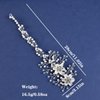 VMila Wedding Pearl Hair Comb Wedding Hair Comb Bridal Hair Accessories Pearl Flower Hair Accessories For Women Girls Wedding Hair Accessories (Diamond Vine)