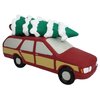Multipet Station Wagon with Tree Latex Squeaking Dog Toy, 7.5 Inches