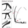 Kerecsen 5 Pack Reading Glasses for Men and Women Readers with Spring Hinges Fashion Eyeglasses (5 Pack Mix Color, 1.25)