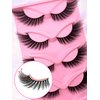 Fox Eye Lashes Wispy Eyelashes 20mm Long Cat-Eye Lashes Angel Wing Lashes Faux Mink False Eyelashes Natural Look 5 Pairs pack(XF01)