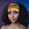 Censen 12 Pcs African Headbands for Women Head Wraps Hair Wrap Yoga Boho Chiffon Knotted Assorted Bandeau Headbands Wide Yoga Elastic African Gifts Hair Accessories for Girls Lady Running (Vivid)