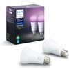 Philips Hue Smart 60W A19 LED Bulb - White and Color Ambiance Color-Changing Light - 2 Pack - 800LM - E26 - Indoor - Control with Hue App - Works with Alexa, Google Assistant and Apple Homekit