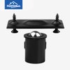 HOMOTEK 4 Pack Drive in Ball Catch with Strike Plate for Closet Doors, Black, 13/16 Inch x 1-1/8 Inchs,Die-cast, Adjustable Tension Ball