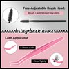 Lash Extension Kit 300 Pcs Lash Clusters Eyelash Extension Kit with Lash Bond and Seal Lash Remover Eyelash Brush Tweezer DIY at Home (30D+40D, D-9-18mix Kit)