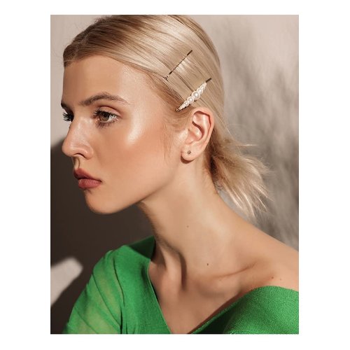 5PCS Pearl Hair Clips Handmade Fashionable Hair Barrettes for Women and Girls Decorations Party Wedding Gifts
