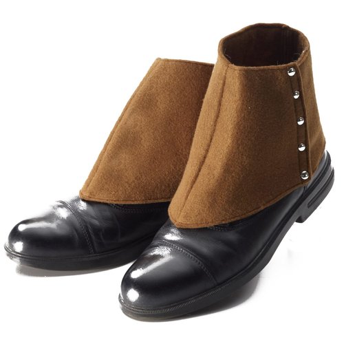 Forum Novelties Party Supplies Unisex-Adults Roarin'20S Spats, Beige, Standard, Multi, Multicolor