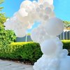 135pcs White Balloons Different Sizes 18" 12" 10" 5" White Latex Balloon Garland Arch Kit for Boys Girls Birthday Baby Shower Wedding Anniversary Graduation Party Decorations (03-White)