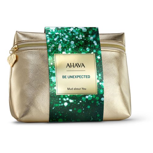 AHAVA Mud about You Gift Set, Includes Essential Day Moisturizer 50ml, Purifying Mud Mask 100ml, and Mineral Hand Cream 40ml