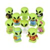 Alien Sensory Fidget Stretch Popper Backpack Clip Toys (Alien 2" Bath Toys),10 ct