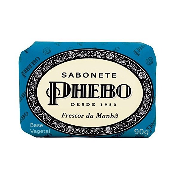 Linha Tradicional Phebo - Sabonete em Barra de Glicerina Frescor da Manha 90 Gr - (Phebo Classic Collection - Glycerin Bar Soap Morning Freshness 3.2 Oz)