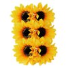 6PCS Sunflower Hair Clips Yellow Floral Alligator Hairpins Clamp Barrettes Hair Styling Accessories Tools for Women Girls Beach Summer Party