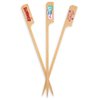 8" Custom Double-Wide Bamboo Paddle Picks – Personalized Full-Color Food Picks – Extra-Long Eco-Friendly Skewers for Catering Displays, Appetizers & Events – 50 Pack