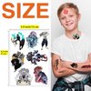 Babymiu Anime JJK Temporary Tattoo（8 Sheets) Gifts Anime Decor Merch Cosplay Temporary Tattoos Cartoon Stickers Decal Party Favors Supplies for Teens Kids Man