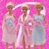 EuTengHao Winter Doll Clothing Set for 11.5 Inch Girl Dolls Includes Winter Fur Coat Nightwear Bathrobe Hat Dress Jacket Jeans Fashion Outfit for 30cm Girl Doll Play House Girls Gift