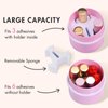 Embagol Eyelash Glue Storage Container Eyelash Storage Container Tank Eyelash Extensions Adhesive Jar Stand Makeup Case Cosmetic Storage Tank for Women Pink